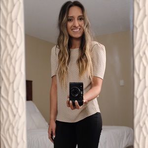 Light pink 3/4 sleeve top